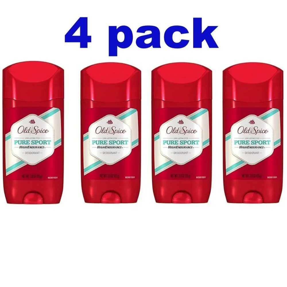 Old Spice High Endurance Pure Sport Deodorant 4 Pack - 12oz Total